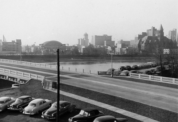 View of Dayton from Across River 1955